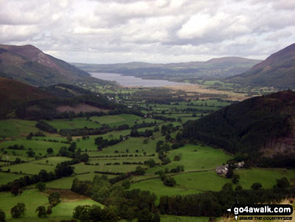 Walk c459 The Greater Newlands Horseshoe from Hawes End - Bassenthwaite from Cat Bells (Catbells)