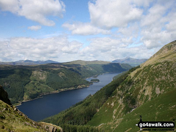 Walk c259 A Circuit of Thirlmere - Thirlmere from Helvellyn