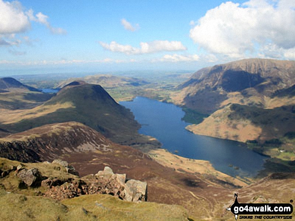 Mellbreak, Crummock Water and Grasmoor from the summit of Red Pike (Buttermere) 