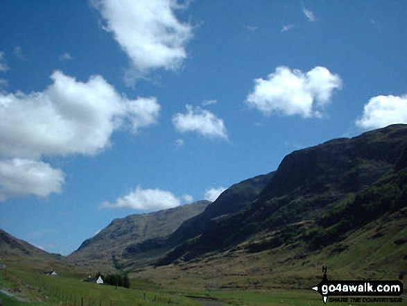 Walk h161 Beinn a' Chrulaiste from Altnafeadh, The Pass of Glen Coe - The Pass of Glen Coe