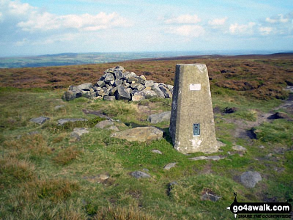 Rombalds Moor (Ilkley Moor) summit trig point 