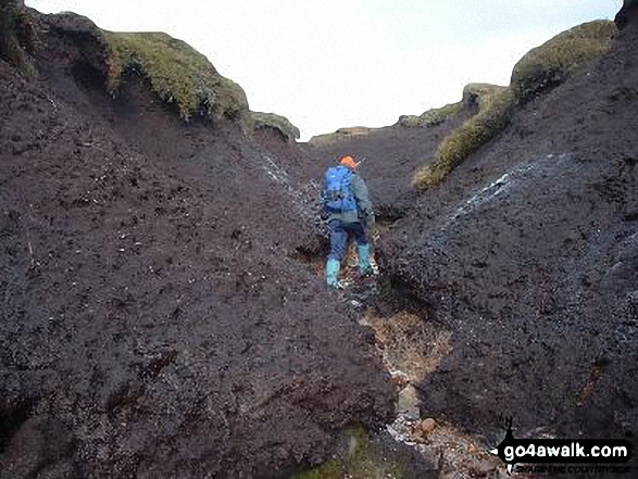 Walk d135 Kinder Downfall from Birchin Clough - The Perils of getting lost on the Kinder Scout