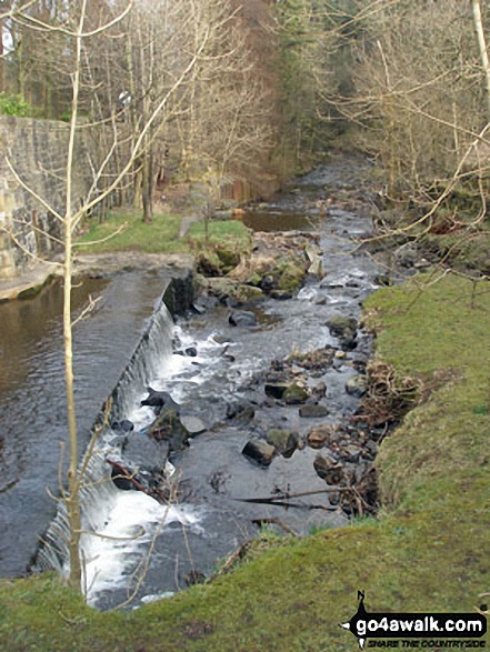 Walk l148 Ogden Reservoir and Fell Wood from Barley - Pendle Water, Barley