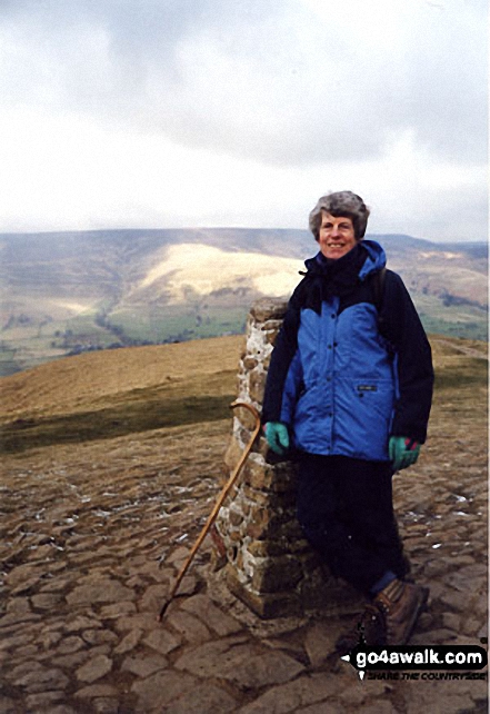 Me on Mam Tor in The Peak District Derbyshire England