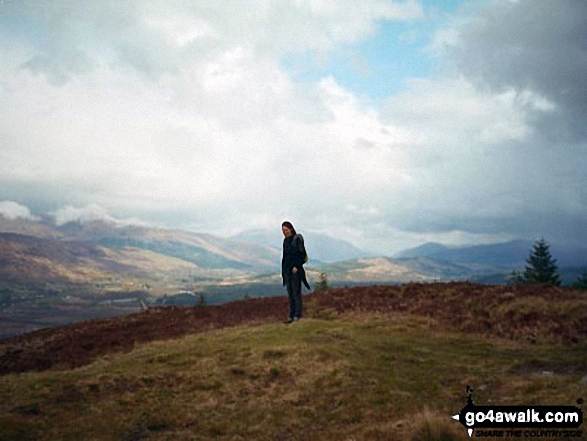 Me looking a bit bedraggled and windswept on Cow Hill overlooking Fort William 