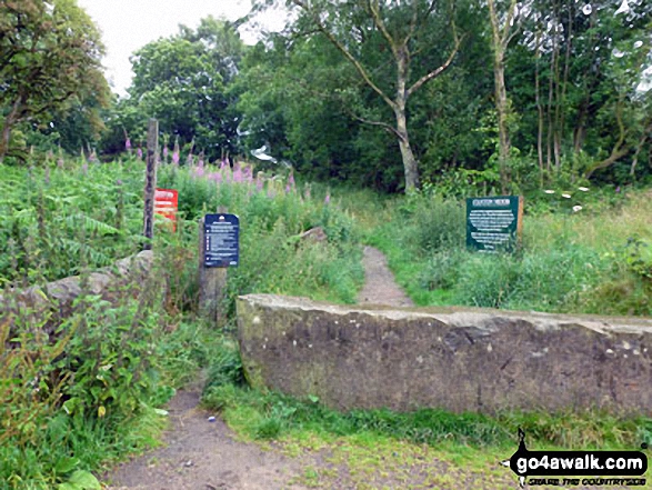 Walk d142 Birchover and Stanton Moor from Winster - The entry to Stanton Moor