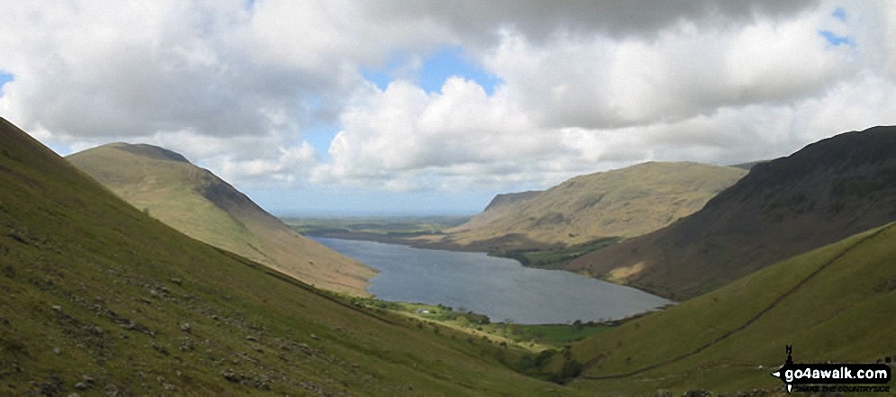 Walk c271 The Scafell Massif from Wasdale Head, Wast Water - *Illgill Head, Wast Water, Middle Fell and Yewbarrow from Lingmell