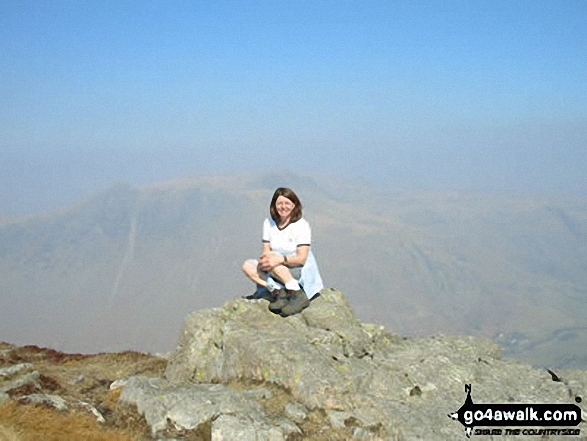 Walk c258 Pike of Blisco (Pike o' Blisco) from The Old Dungeon Ghyll, Great Langdale - Pike of Blisco (Pike o' Blisco) Summit