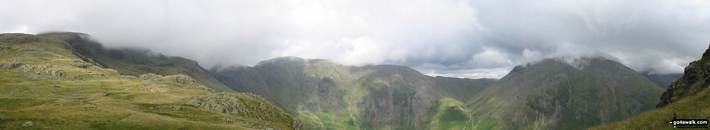 Walk c343 Pillar and Red Pike from Wasdale Head, Wast Water - *Red Pike, Pillar and Kirk Fell from Dore Head