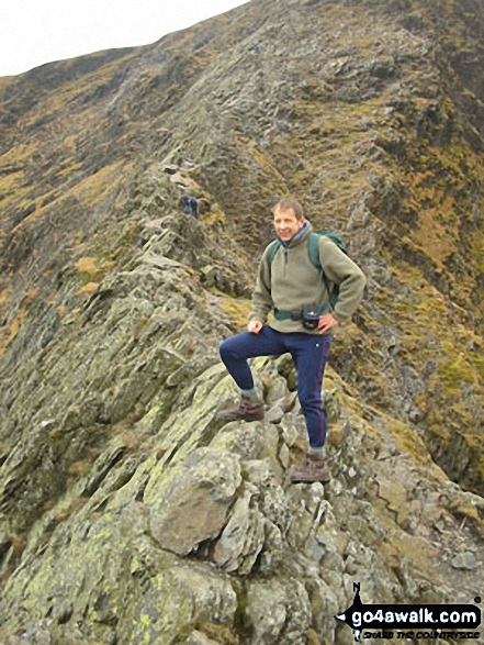 Walk c383 Blencathra via Sharp Edge from Scales - Sharp Edge, Blencathra or Saddleback (Hallsfell Top)