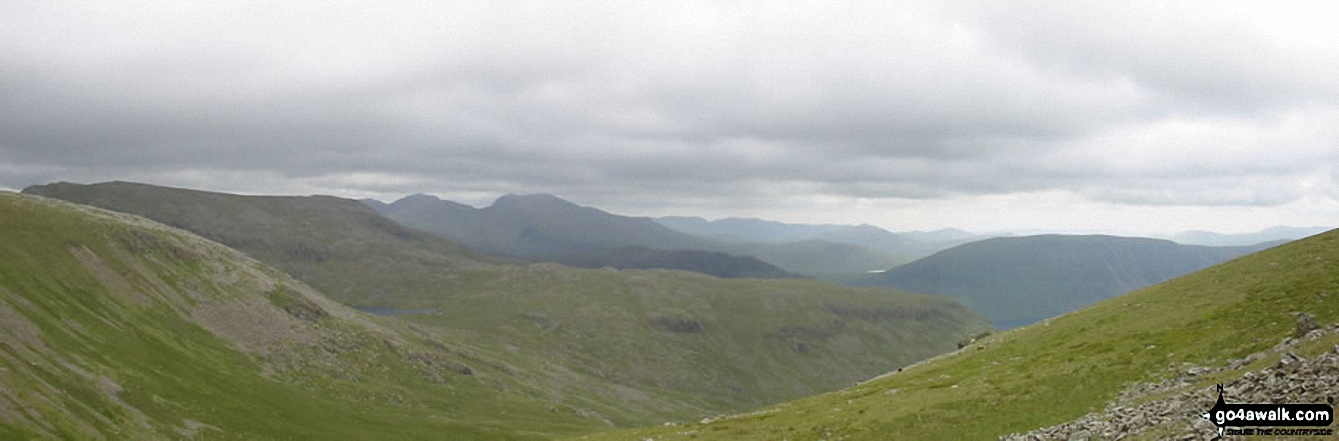 Walk c133 The Netherbeck Round from Greendale - *Red Pike, Illgill Head, Scafell Pike and Scafell from Haycock