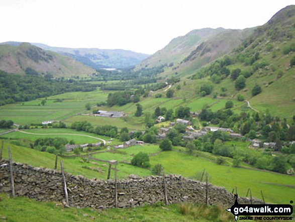 Walk c272 High Street and Angletarn Pikes from Brothers Water - Hartsop and Ullswater beyond from Hartsop Dodd