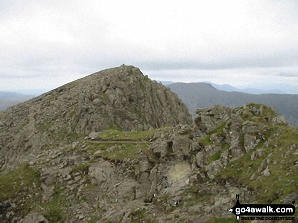 Walk c101 Pillar and Little Scoat Fell from Wasdale Head, Wast Water - Steeple Summit