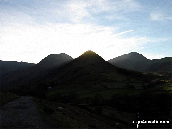 Walk c291 Cat Bells and High Spy from Hawes End - Hindscarth, Scope End and Robinson from Newlands Church