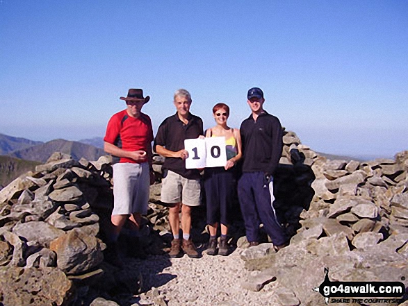 Walk gw122 The Cwm Llafar Horseshoe - On Carnedd Dafydd summit