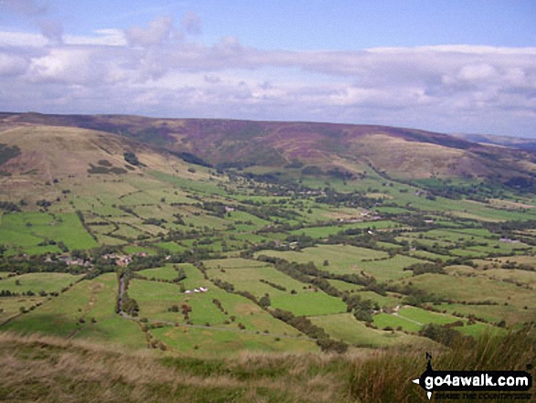 The Vale of Edale from Lord's Seat (Rushup Edge)