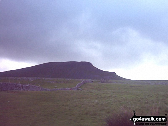 The Yorkshire Three Peaks Challenge - approaching Pen-y-ghent from Brackenbottom 