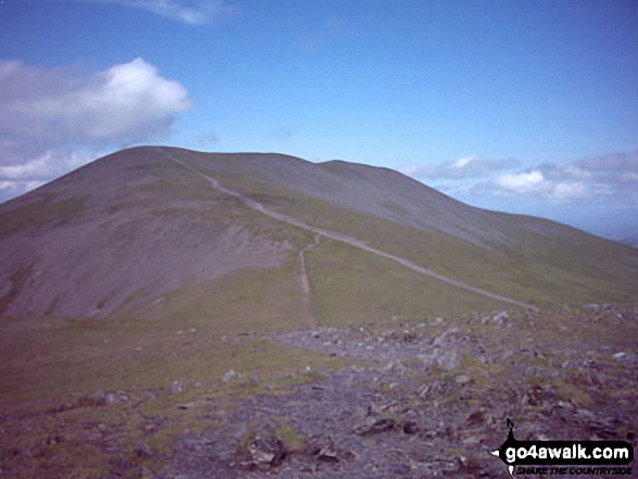 Walk c447 The Skiddaw Massif from Millbeck, nr Keswick - Skiddaw from Little Man (Skiddaw)