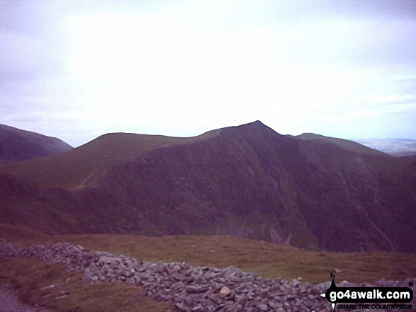 Walk c408 Grisedale Pike and Causey Pike from Braithwaite - Hopegill Head and Hobcarton Crag from Grisedale Pike