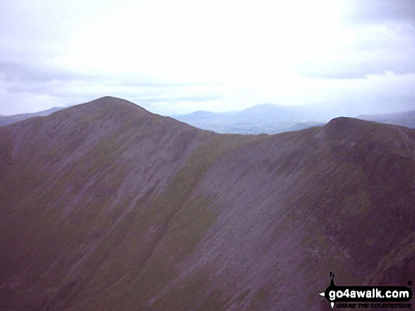 Walk c408 Grisedale Pike and Causey Pike from Braithwaite - Whiteside from Hopegill Head