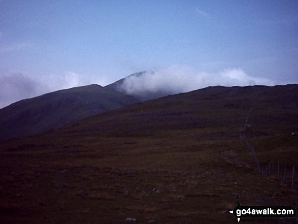 Walk c338 Great Gable and Kirk Fell from Honister Hause - Green Gable and Great Gable from Grey Knotts