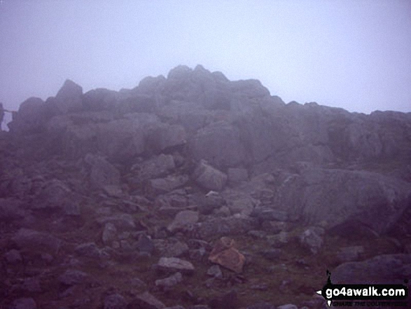 Walk c338 Great Gable and Kirk Fell from Honister Hause - Great Gable summit