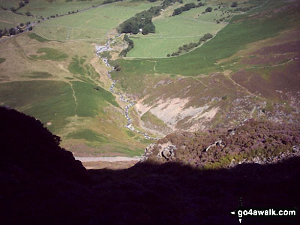 Walk c196 Grasmoor and Rannerdale Knotts from Lanthwaite Green - Gasgale Gill from the North West flank of Grasmoor