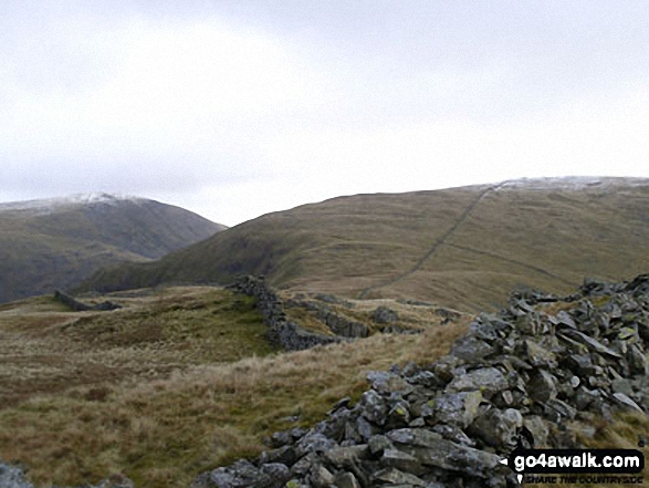 Walk c231 Stony Cove Pike (Caudale Moor) and Gray Crag (Hayeswater) from Hartsop - Stony Cove Pike (Caudale Moor) from Hartsop Dodd