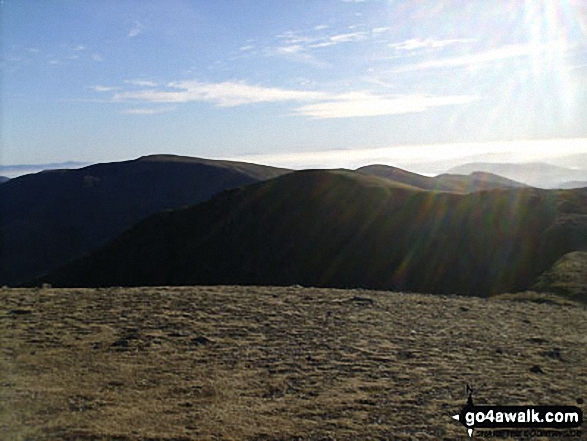 Walk c220 Helvellyn via Striding Edge from Glenridding - Dollywaggon Pike from Nethermost Pike