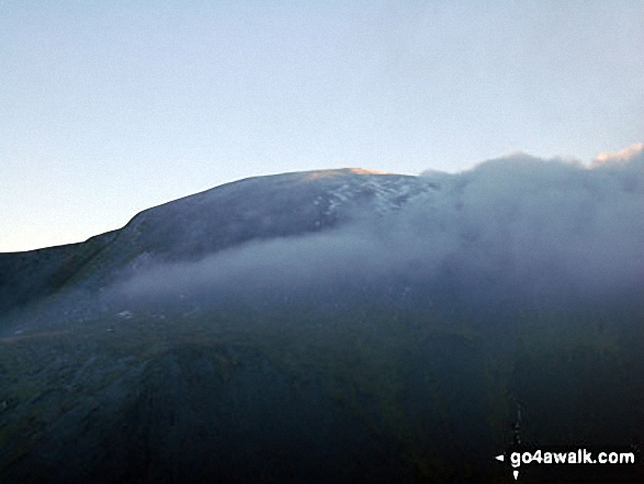 Skiddaw from below Ullock Pike