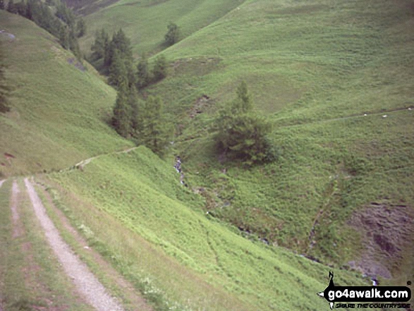 Walk c335 Latrigg from Gale Road (Underscar) nr Keswick - Whit Beck from Gale Road