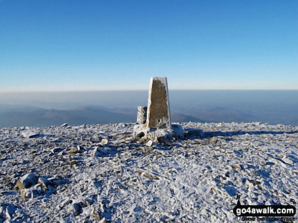 Walk c186 Lonscale Fell and Skiddaw from Gale Road (Underscar) nr Keswick - The summit of Skiddaw