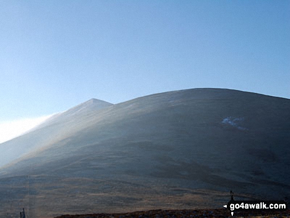 Looking up to Skiddaw from Whitewater Dash