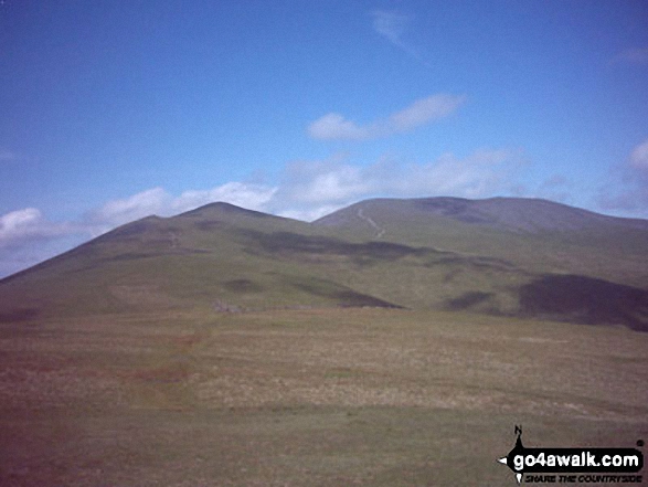 Walk c186 Lonscale Fell and Skiddaw from Gale Road (Underscar) nr Keswick - Little Man (Skiddaw) and Skiddaw from Jenkin Hill