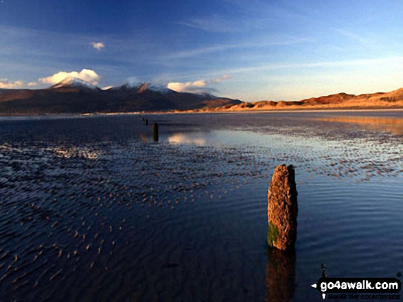 Slieve Donard (Sliabh Donairt) across Dundrum Bay from Murlugh Beach 