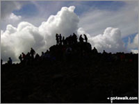 The summit of Scafell Pike, England's Highest Nuttall