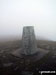 The trig point on the summit of Cadair Berwyn (North Top)