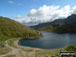 Glaslyn with the lower slopes of Y Lliwedd beyond from The Miners' Track below Mount Snowdon (Yr Wyddfa)