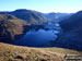 Crummock Water and Buttermere with Grasmoor (far left), Robinson, Hindscarth and Dale Head (left), Fleetwith Pike (centre) and Red Pike (Buttermere) (far right) from Mellbreak