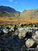 Looking across Mickleden Beck towards the Bowfell Buttress (left) and Rossett Pike (right)