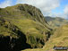 Lingmell Crag from across Piers Gill