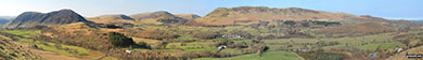 Mellbreak, Mellbreak (North Top), Gavel Fell, Blake Fell, Carling Knott, Burnbank Fell and Loweswater Fell featuring Darling Fell, Low Fell and Fellbarrow from Lanthwaite Green