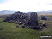 Trig Point, cairn and bench on the summit of High Pike (Caldbeck)