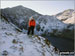 James Dexter on The Minffordd Path above Cwm Cau - with Cadair Idris (Penygadair) in the background