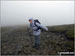 Ann on a windy climb up Cadair Idris (Penygadair) -  should have chosen a better day