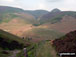 Black Mixen (left), Bache Hill (centre) and Whimble (centre right) from the track below Three Riggles and above the Harley Dingle/New Radnor Firing Range, Radnor Forest