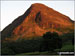 Mellbreak taken in the evening sunlight from the Kirkstile Inn in Loweswater Village