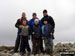 Father and Sons on top of Scafell Pike