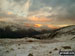 Sunset on Helvellyn, Fairfield (centre) and Seat Sandal from High Seat (Ashness Fell)