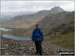 On the way up Snowdon (Yr Wyddfa) on the PYG track with Cribau and Y Lliwedd prominent in the background